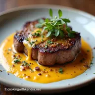 Le Meilleur Steak de ChouFleur Sauce Cr&egrave;me Poivre Maison