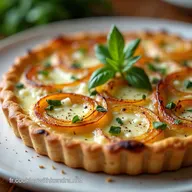 Ma Tarte Alsacienne aux Oignons et Fromage Blanc Facile