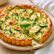 Tarte Rustique Courgette Burrata pour 4