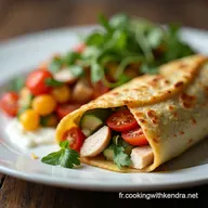 Wrap au Poulet Rti Crudit&eacute;s La Recette Facile et Fra&icirc;che