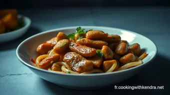 Nouilles Sautées au Poulet : Un Plat Asiatique Simple et Savoureux recipe card