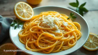 Pasta au Citron - Une Recette Italienne Légère et Savoureuse recipe card