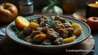 Recette Pintade Rôtie aux Pommes et Calvados - Un Délice Familial recipe card