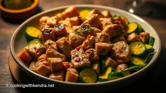 Poulet Sauté aux Courgettes : Mon Secret pour un Dîner Healthy et Savoureux recipe card