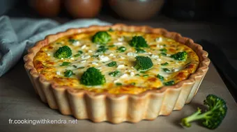 Recette Quiche au Brocoli et Fromage de Chèvre: Facile et Savoureuse recipe card