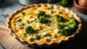 Quiche Brocolis Chèvre : Un Délice Savoureux à La Française recipe card