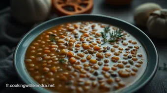 Soupe de Lentilles Corail aux Épices Douces : Un Réconfort d'Hiver recipe card