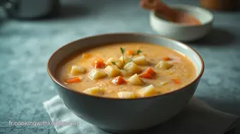 Soupe onctueuse de potiron au Thermomix : recette facile et réconfortante recipe card