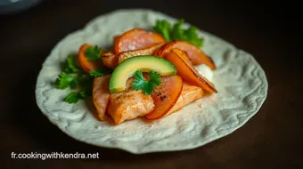 Wrap au saumon fumé : Recette Facile pour une Entrée Élégante recipe card