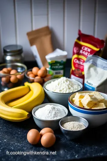 Banana Bread au Chocolat : le délicieux moelleux aux bananes et pépites gourmandes ingredients