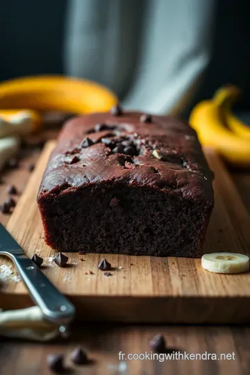 Banana Bread au Chocolat : le délicieux moelleux aux bananes et pépites gourmandes presentation