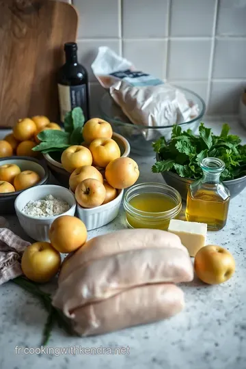 Boudin blanc aux pommes fondantes à la normande ingredients