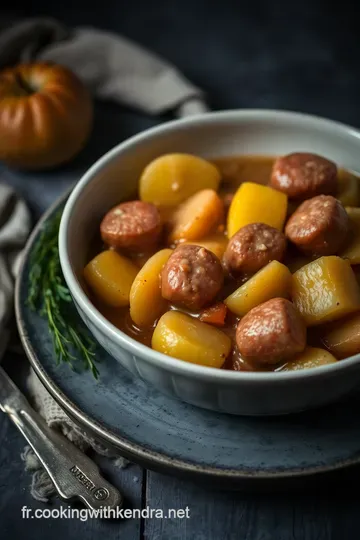 Boudin blanc aux pommes fondantes à la normande presentation