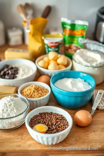 Brownies Gourmands au Beurre de Cacahuète ingredients
