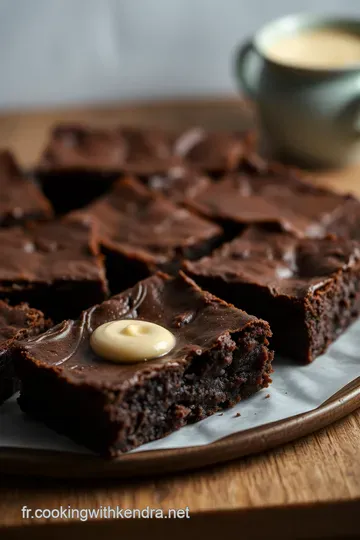 Brownies Gourmands au Beurre de Cacahuète presentation