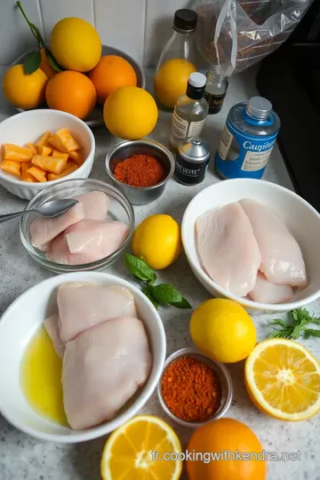 Cabillaud aux Agrumes et Épices — Un Festin Frais et Zesty! ingredients