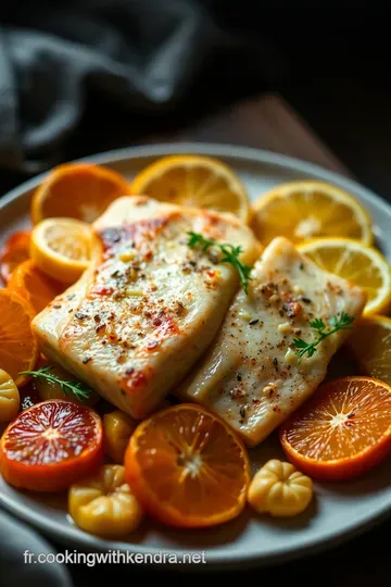 Cabillaud aux Agrumes et Épices — Un Festin Frais et Zesty! presentation
