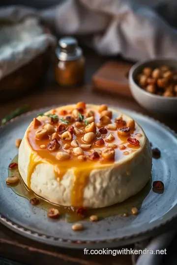 Camembert Roti au Miel et aux Noix presentation