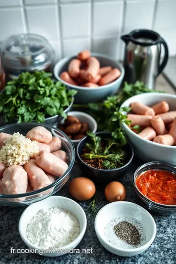 Chipolatas Parfaites : Saucisses de Porc Grillées à la Haute Cuisine ingredients