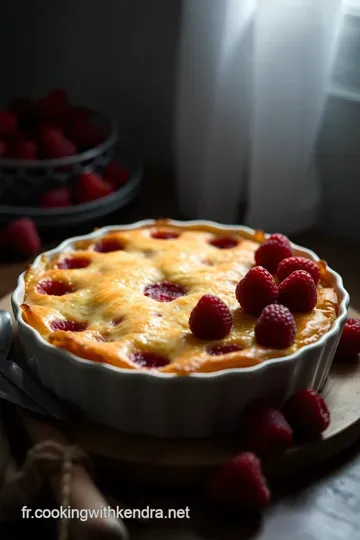 Clafoutis aux Framboises: Douceur de l' Été en Tartine presentation