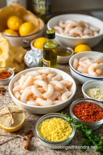 Crevettes à l' Ail et au Citron : Un Voyage de Saveurs ! ingredients