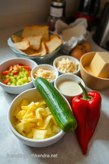 Croque Monsieur Végétarien : un Délice de la Cuisine Française ingredients