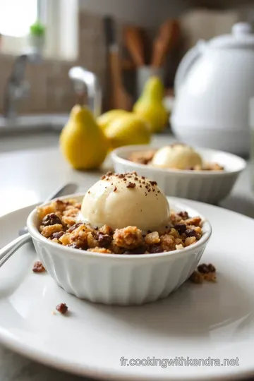 Crumble Poire Chocolat : Un mariage délicieux de douceur et de croquant steps