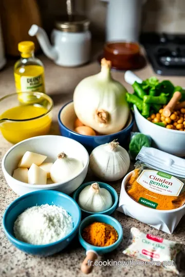 Curry de Pois Chiche Maison au Lait de Coco ingredients