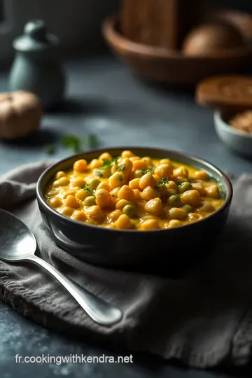 Curry de Pois Chiche Maison au Lait de Coco presentation