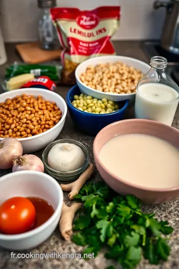 Dahl de Lentilles Corail Épicé aux Saveurs Indiennes ingredients