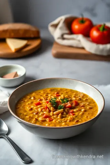 Dahl de Lentilles Corail Épicé aux Saveurs Indiennes presentation