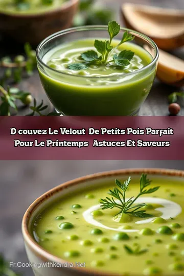 Découvez le Velouté de Petits Pois Parfait pour le Printemps : Astuces et Saveurs