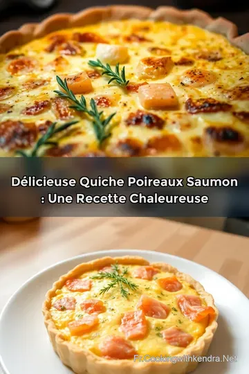 Délicieuse Quiche Poireaux Saumon : Une Recette Chaleureuse