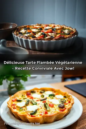 Délicieuse Tarte Flambée Végétarienne – Recette Conviviale avec Jow!