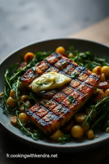 Épi de Maïs Grillé au Beurre d' Herbes presentation