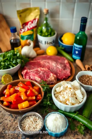 Fajitas au Bœuf Épicées avec Salsa Maison ingredients