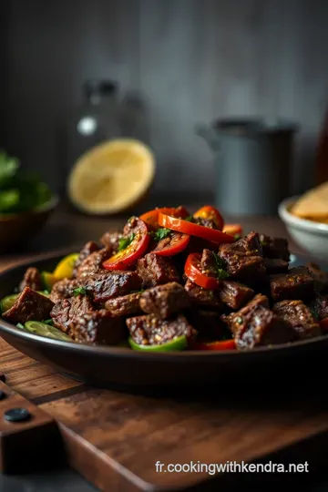 Fajitas au Bœuf Épicées avec Salsa Maison presentation
