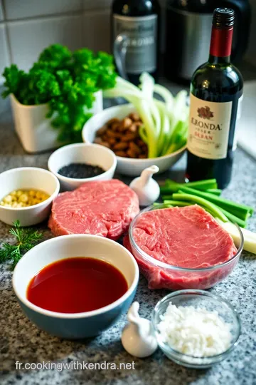 Filet Mignon à la Sauce au Vin Rouge ingredients