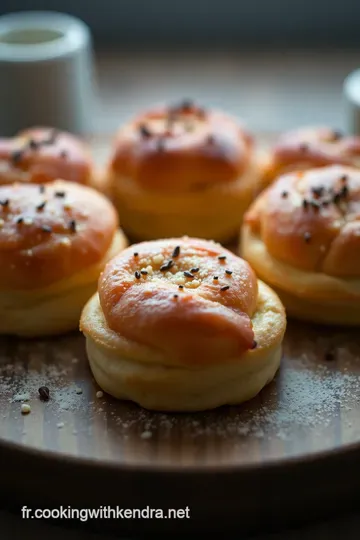 Friands Savoureux au Jambon et Fromage presentation