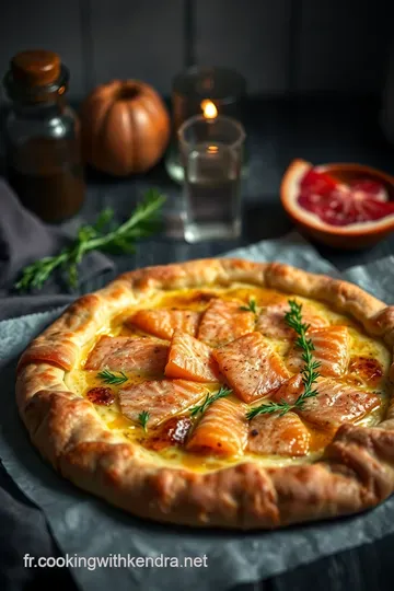 Galette au Saumon Fumé presentation