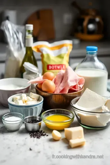 Gâteau Jambon Fromage : La Recette Savoureuse de la Tradition Française ingredients