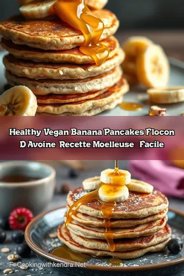 Healthy Vegan Banana Pancakes Flocon d' Avoine: Recette Moelleuse & Facile