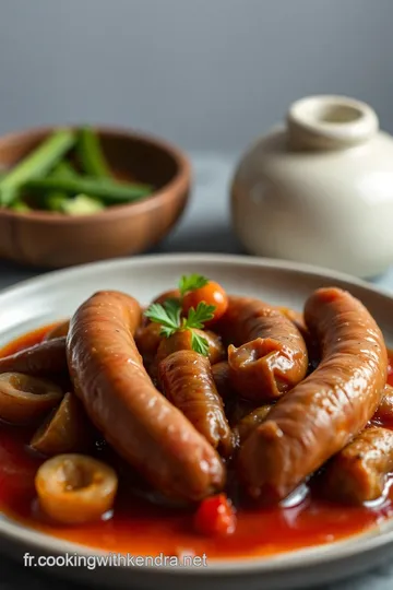 La Cuisson des Saucisses de Morteau presentation