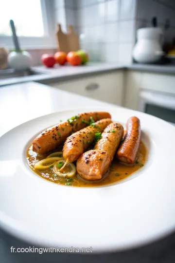 La Cuisson des Saucisses de Morteau steps