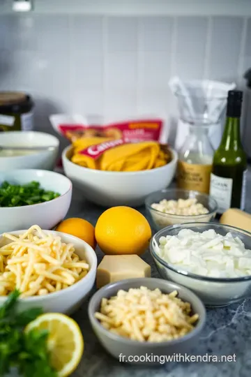 Pasta au Citron - L' Essence des Saveurs Italiennes ingredients