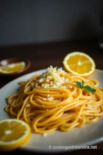 Pasta au Citron - L' Essence des Saveurs Italiennes presentation