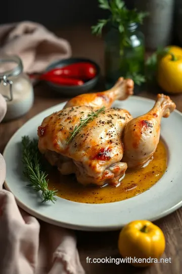 Pilon de Poulet Mariné aux Épices de Provence presentation