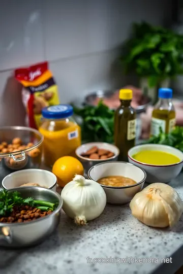 Poulet Curry Crémeux à la Française ingredients