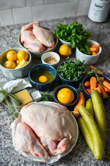 Poulet en Papillote aux Légumes de Saison ingredients