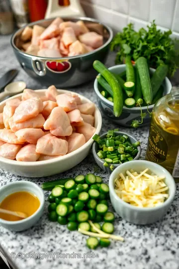 Poulet Sauté aux Courgettes et Herbes Fraîches ingredients